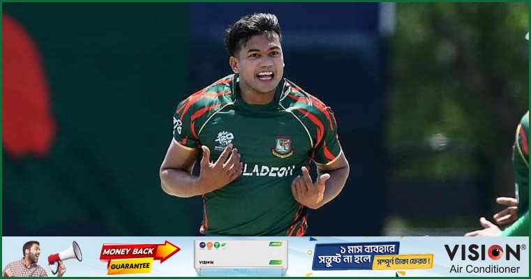 নিজেকে বিশ্বকাপের সেরা তিন উইকেটশিকারীর তালিকায় দেখতে চান তাসকিন